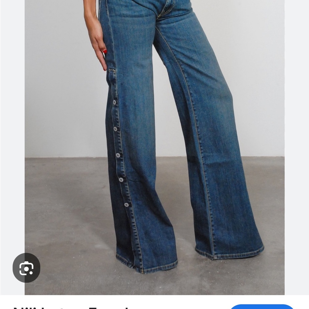 Nili Lotan ENA Dark Blue Flare Jeans